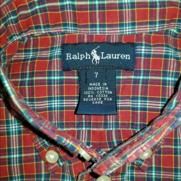 Plaid Ralph Lauren Button-Up - Picture 3 of 3